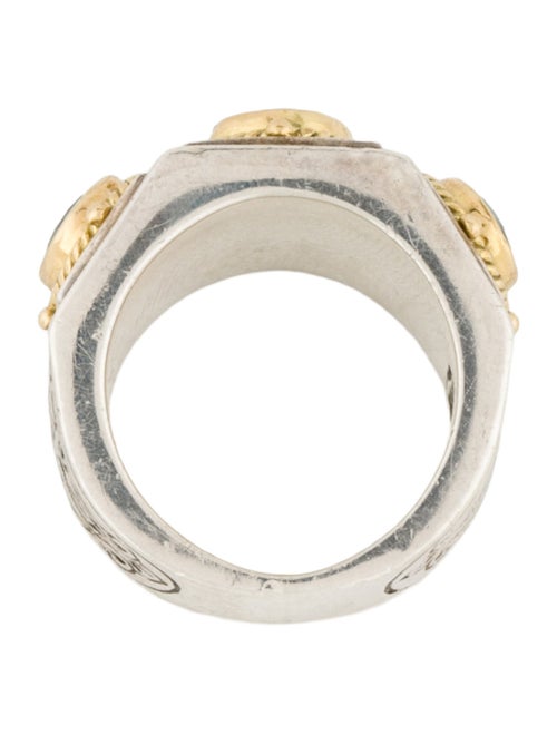 Konstantino Emerald 3-Stone Cocktail Ring