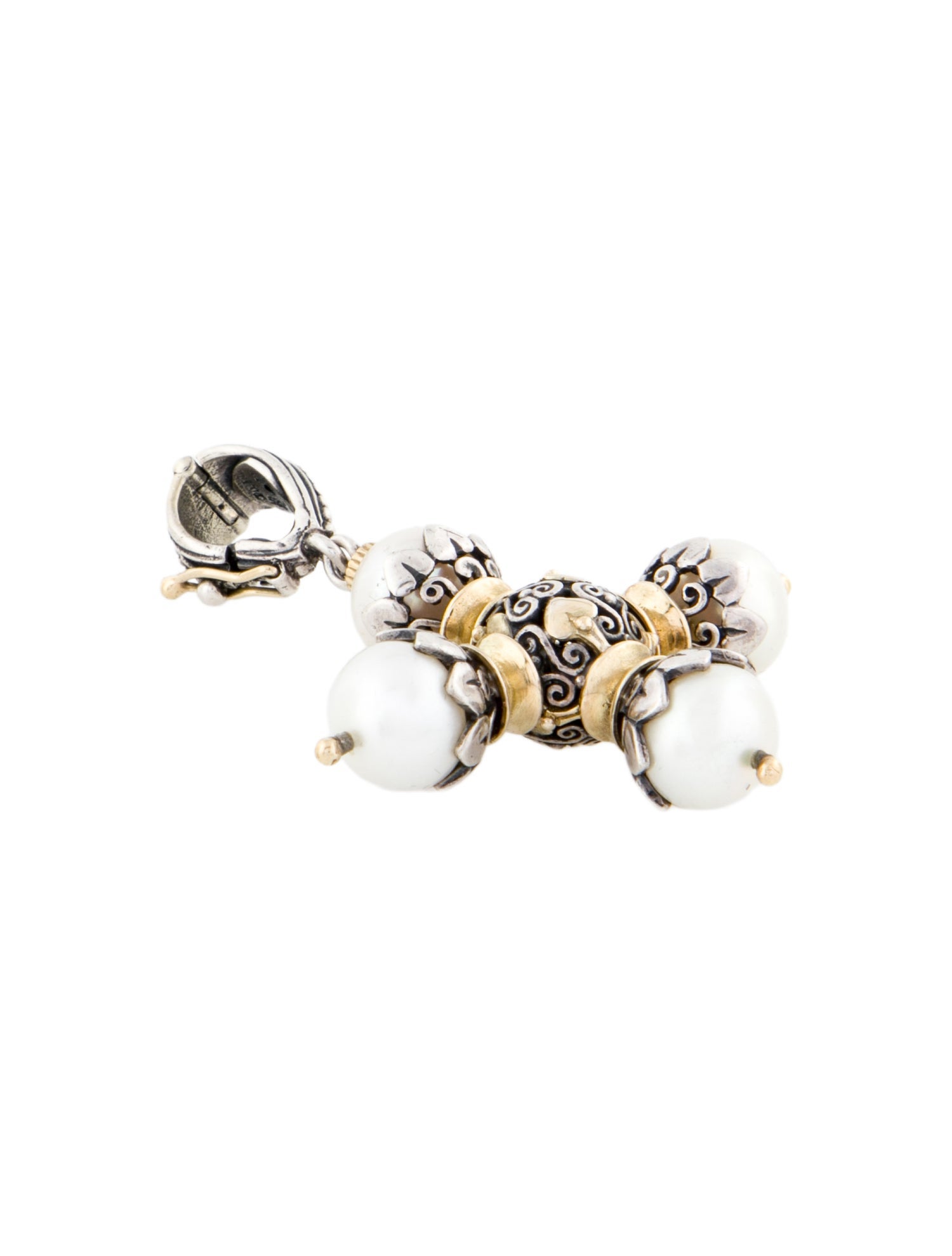 Konstantino Pearl Cross Pendant