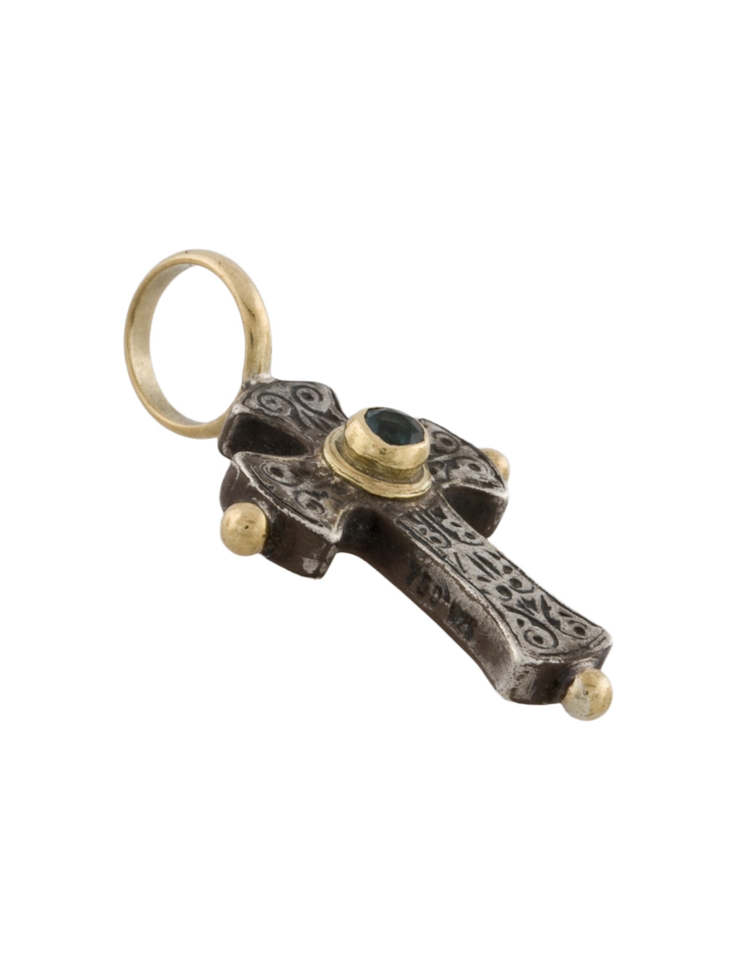 Konstantino Topaz Cross Pendant