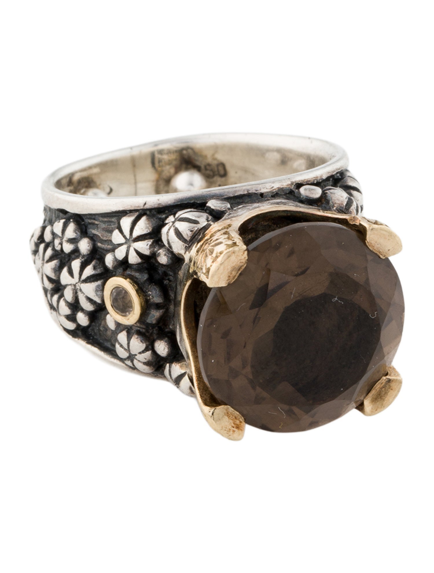 Konstantino Smoky Quartz Cocktail Ring