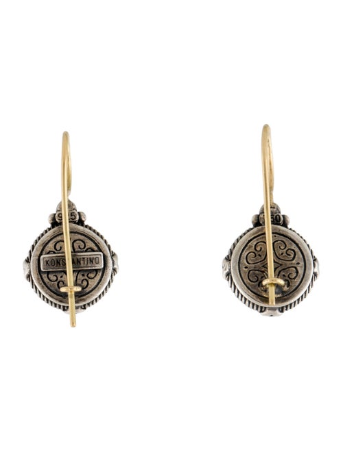 Konstantino Two-Tone Pearl Drop Earrings