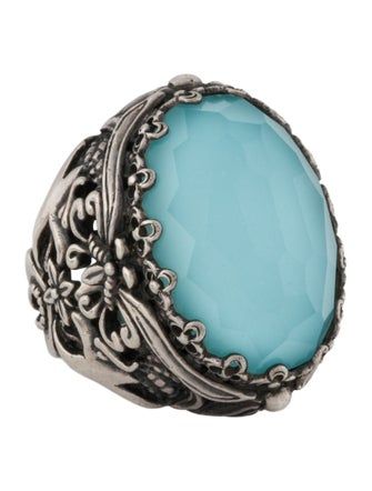 Konstantino Quartz Doublet Aegean Cocktail Ring