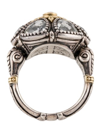 Konstantino Quartz & Synthetic Ruby Pythia Ring