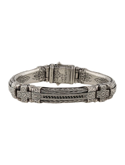 Konstantino Spinel Textured Link Bracelet