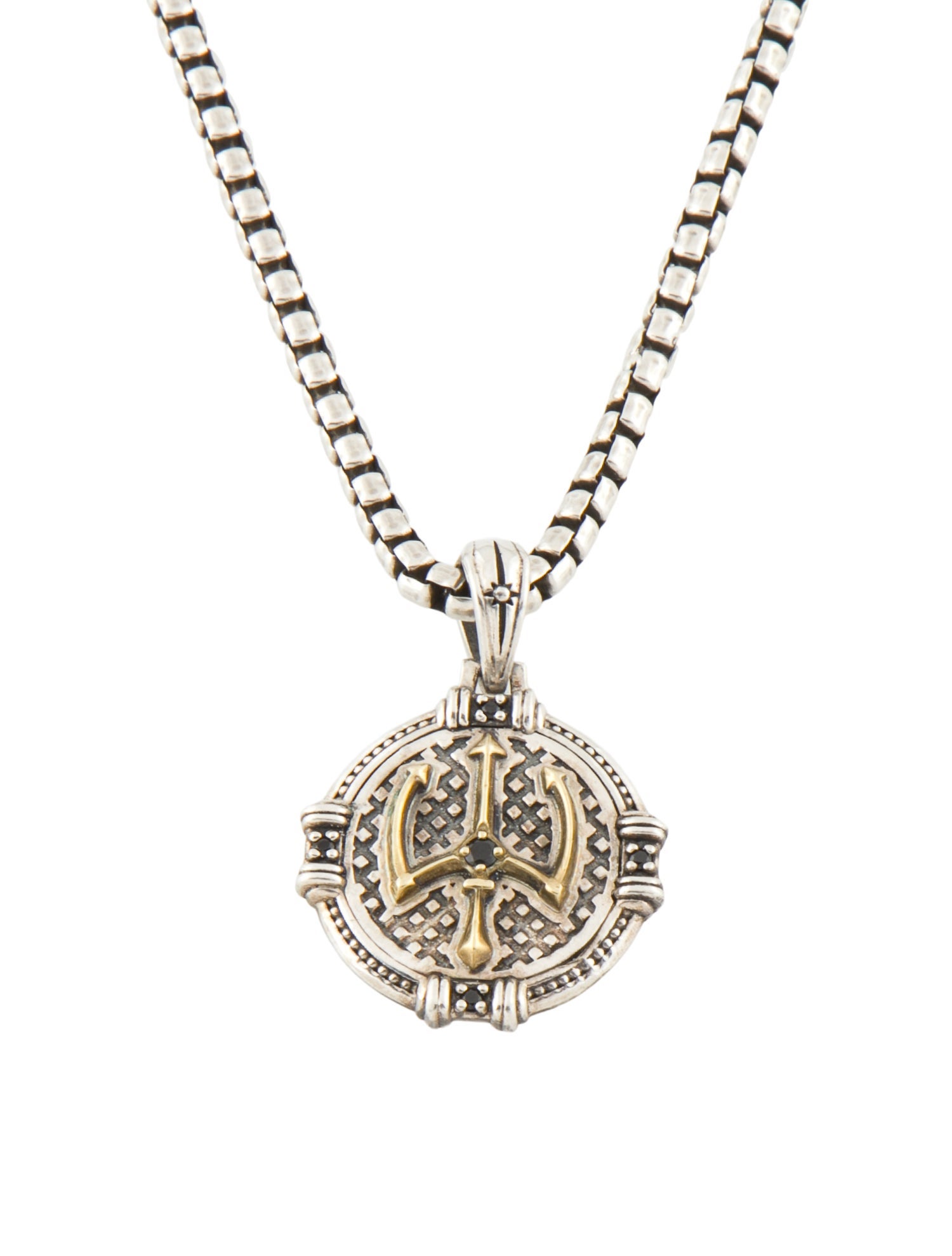 Konstantino Spinel Orion Conscript Pendant Necklace