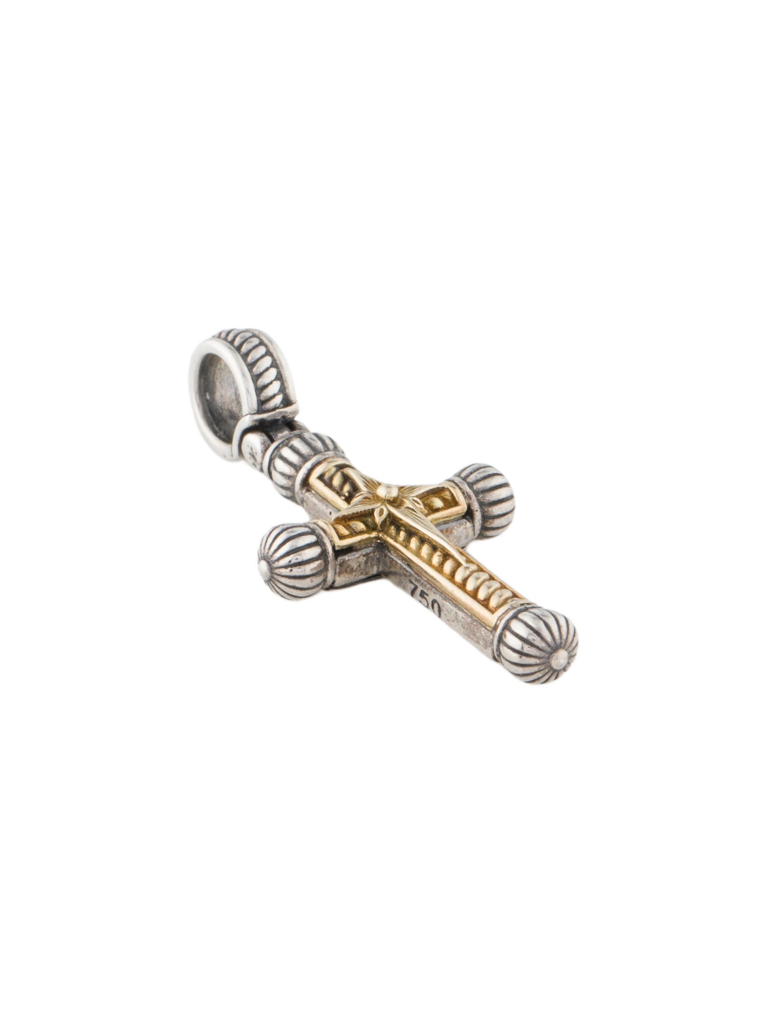 Konstantino Two-Tone Cross Pendant