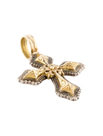 Konstantino Two-Tone Cross Pendant