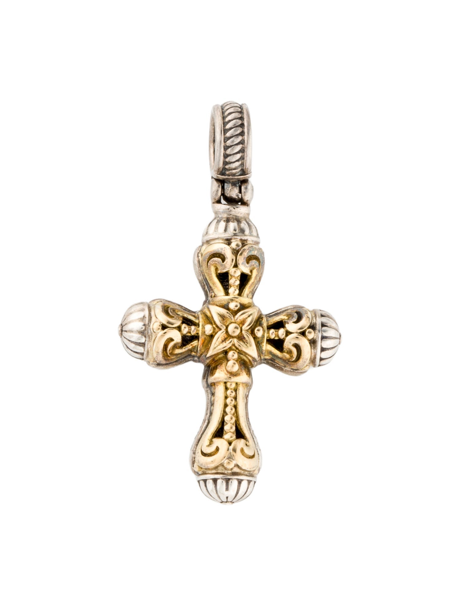 Konstantino Two-Tone Cross Pendant