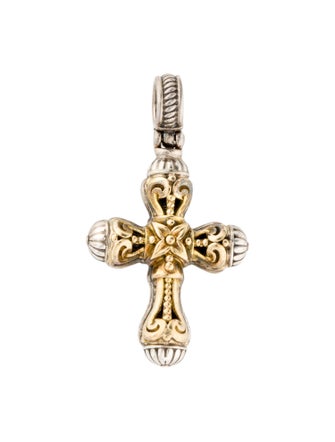 Konstantino Two-Tone Cross Pendant