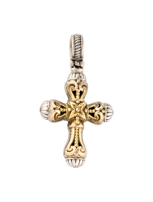 Konstantino Two-Tone Cross Pendant