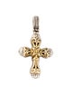 Konstantino Two-Tone Cross Pendant