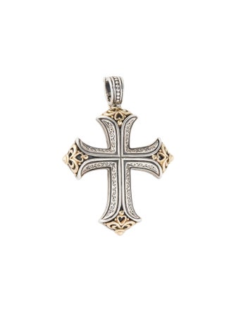 Konstantino Two-Tone Cross Pendant