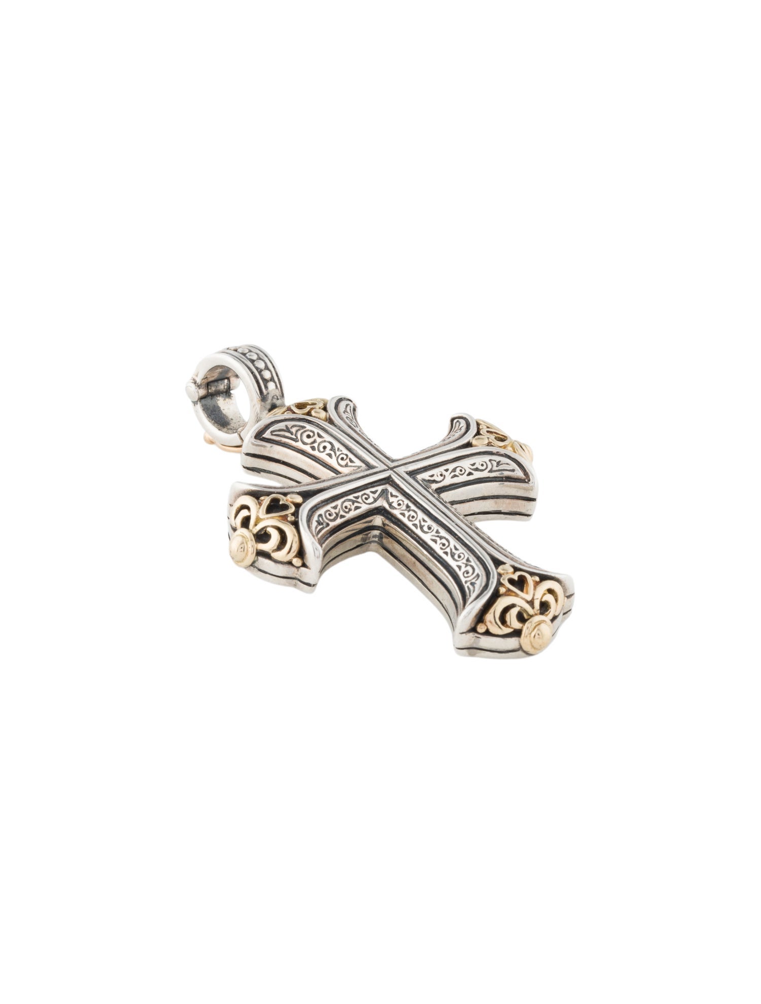 Konstantino Two-Tone Cross Pendant