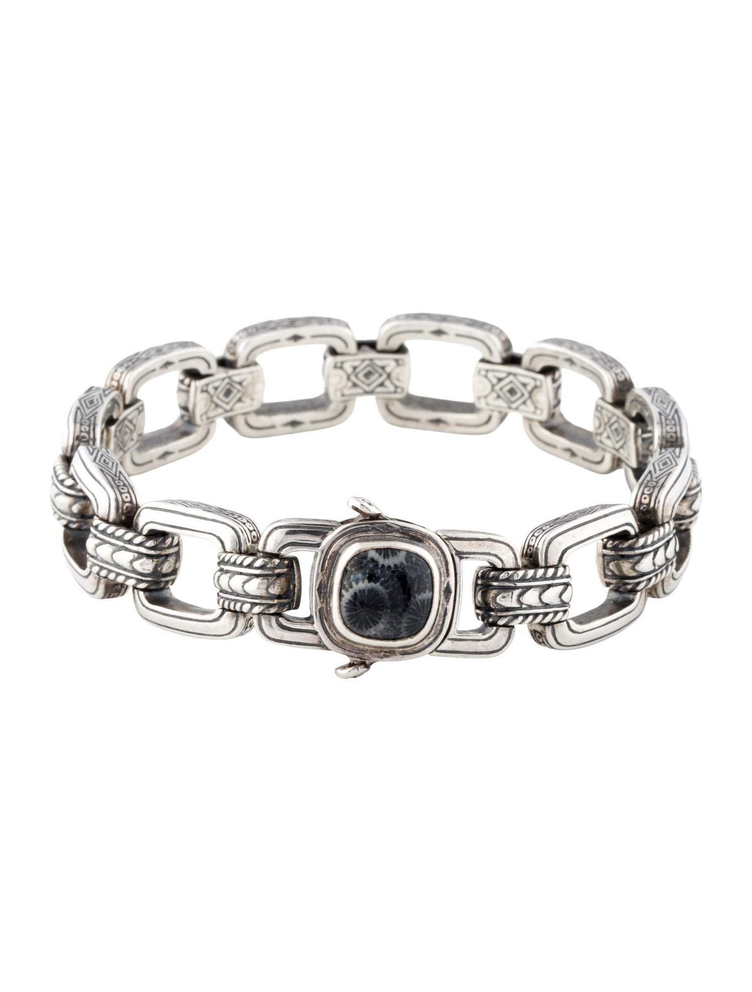 Konstantino Fossil Coral Link Bracelet