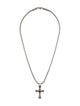 Konstantino Two-Tone Onyx Cross Necklace