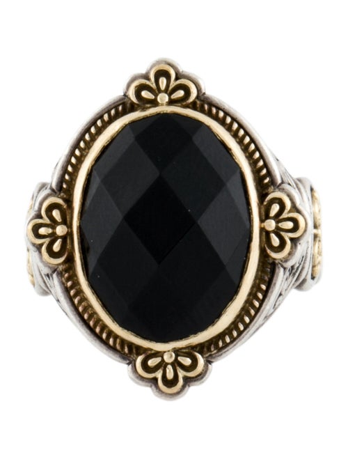 Konstantino Onyx Nykta Cocktail Ring