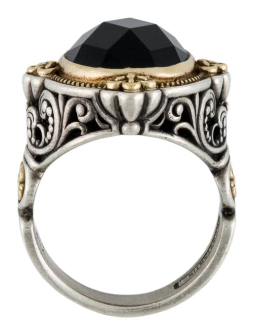 Konstantino Onyx Nykta Cocktail Ring