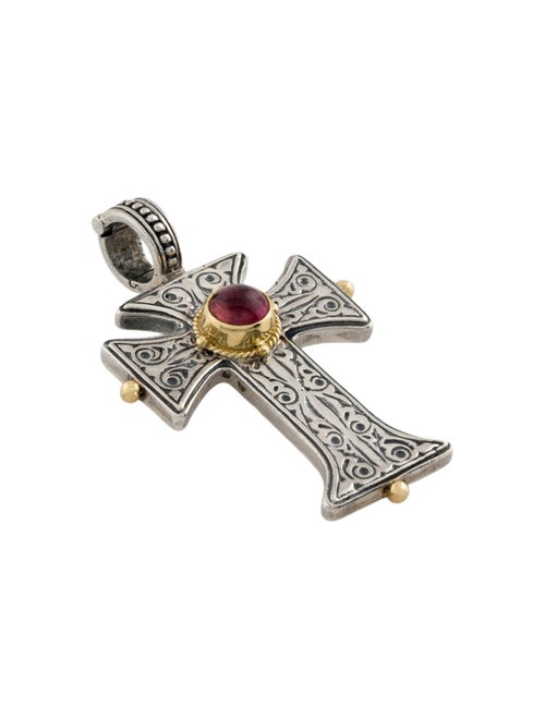 Konstantino Tourmaline Cross Pendant