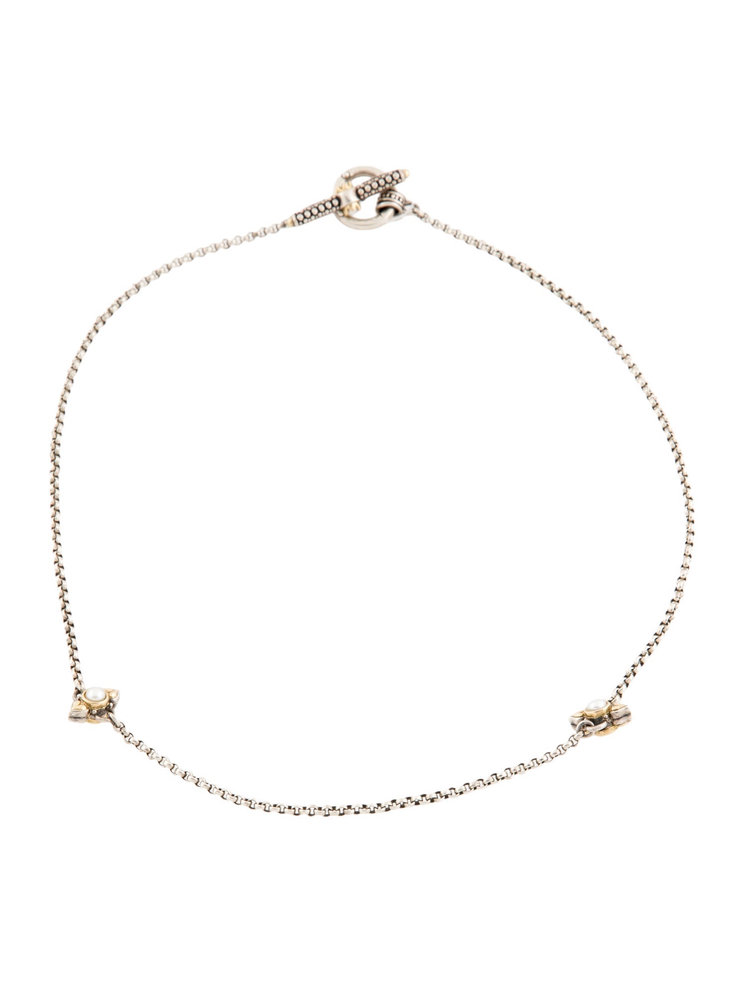 Konstantino Pearl Station Necklace