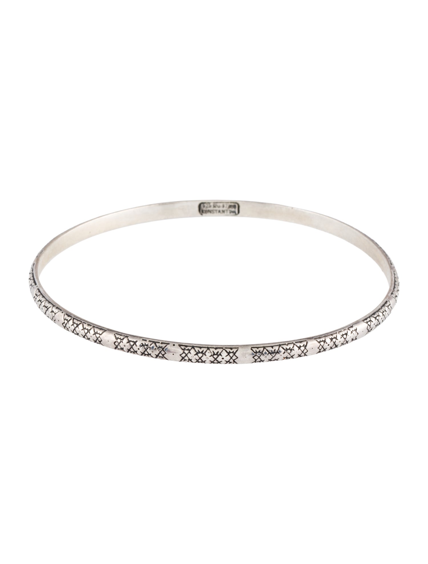 Konstantino Etched Bangle Bracelet