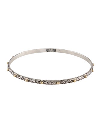 Konstantino Two-Tone Dot Bangle Bracelet