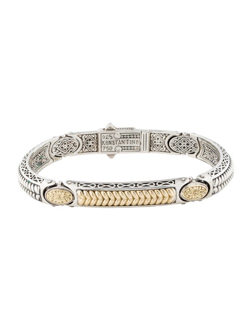 Konstantino Two-Tone Carved Link Bracelet