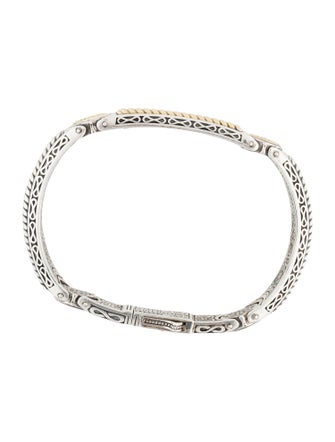 Konstantino Two-Tone Carved Link Bracelet