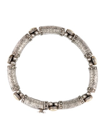 Konstantino Two-Tone Carved Link Bracelet