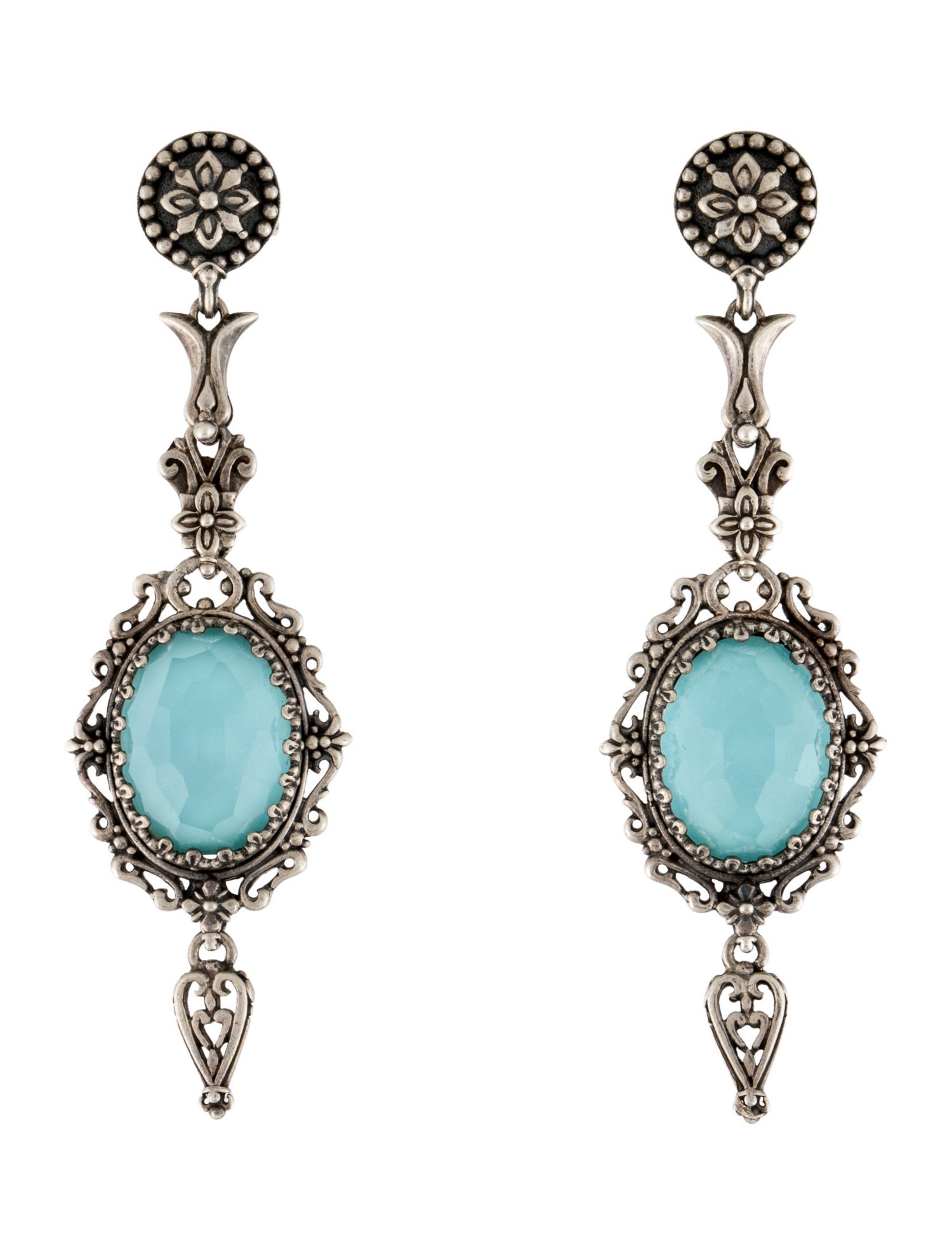 Konstantino Resin & Quartz Doublet Aegean Drop Earrings