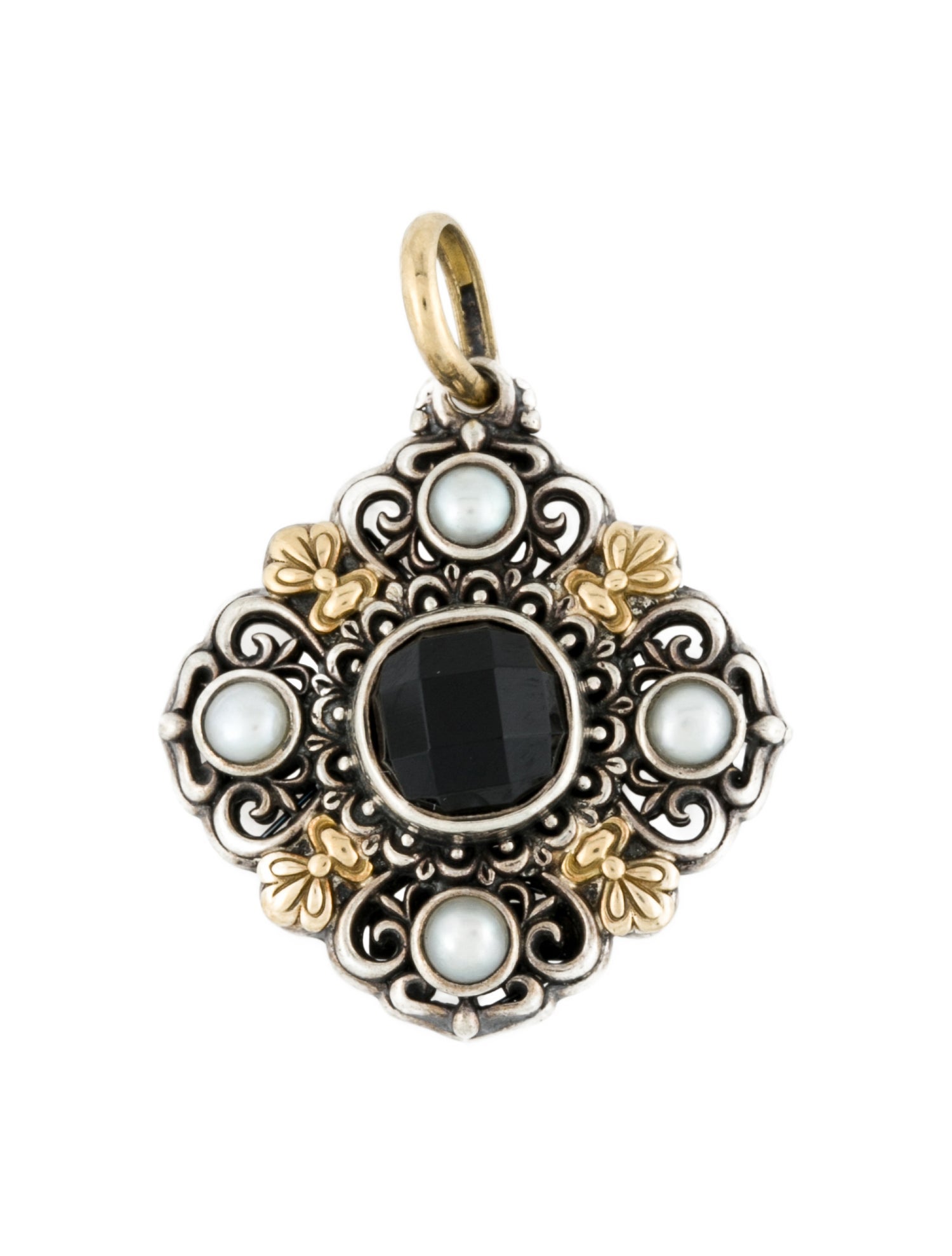 Konstantino Cultured Pearl & Onyx Pendant