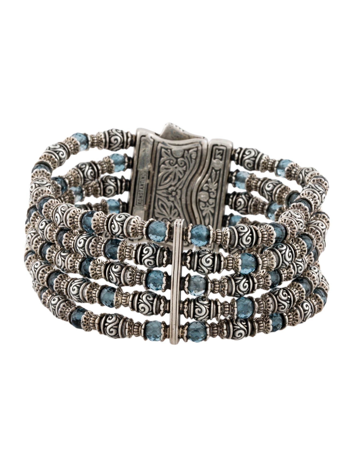 Konstantino Topaz 5-Row Bracelet