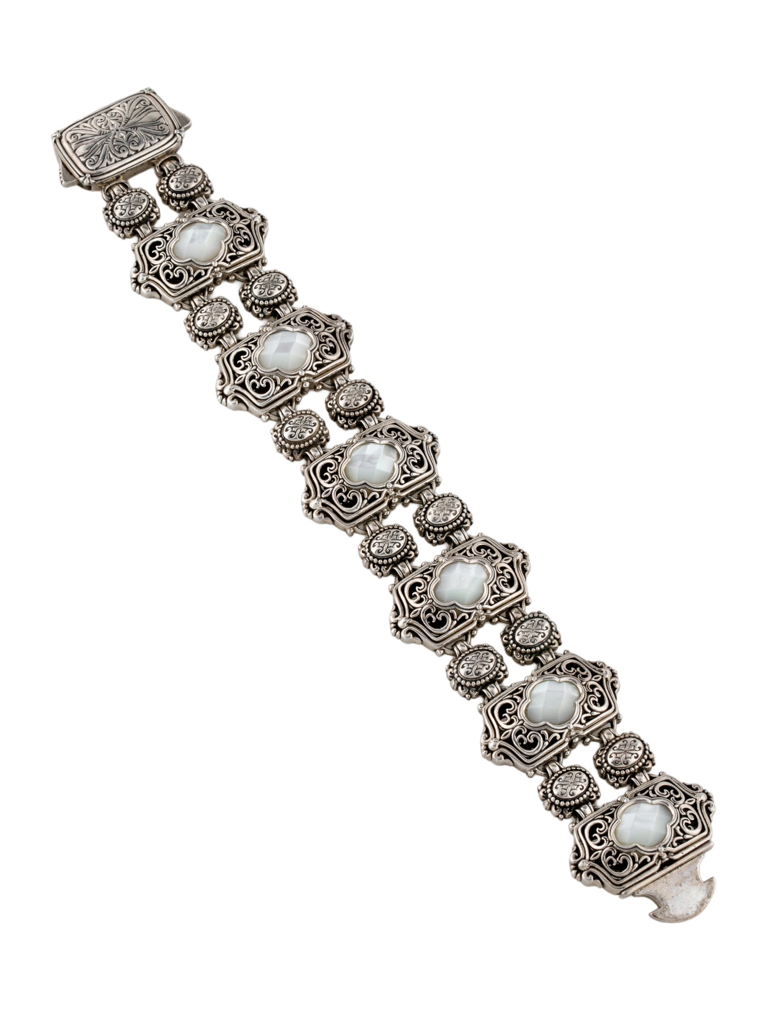 Konstantino Mother of Pearl Link Bracelet