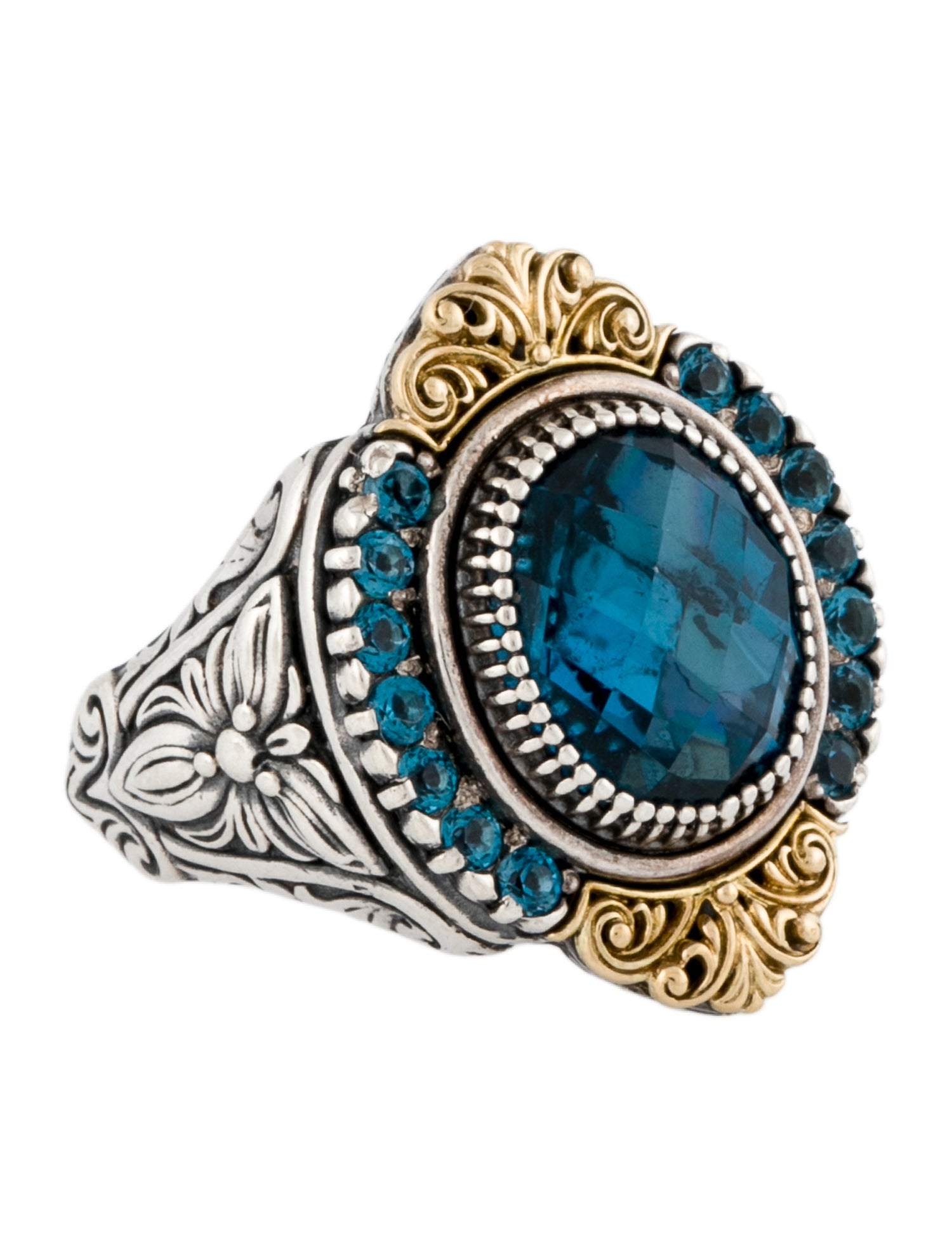 Konstantino Topaz Thalassa Cocktail Ring