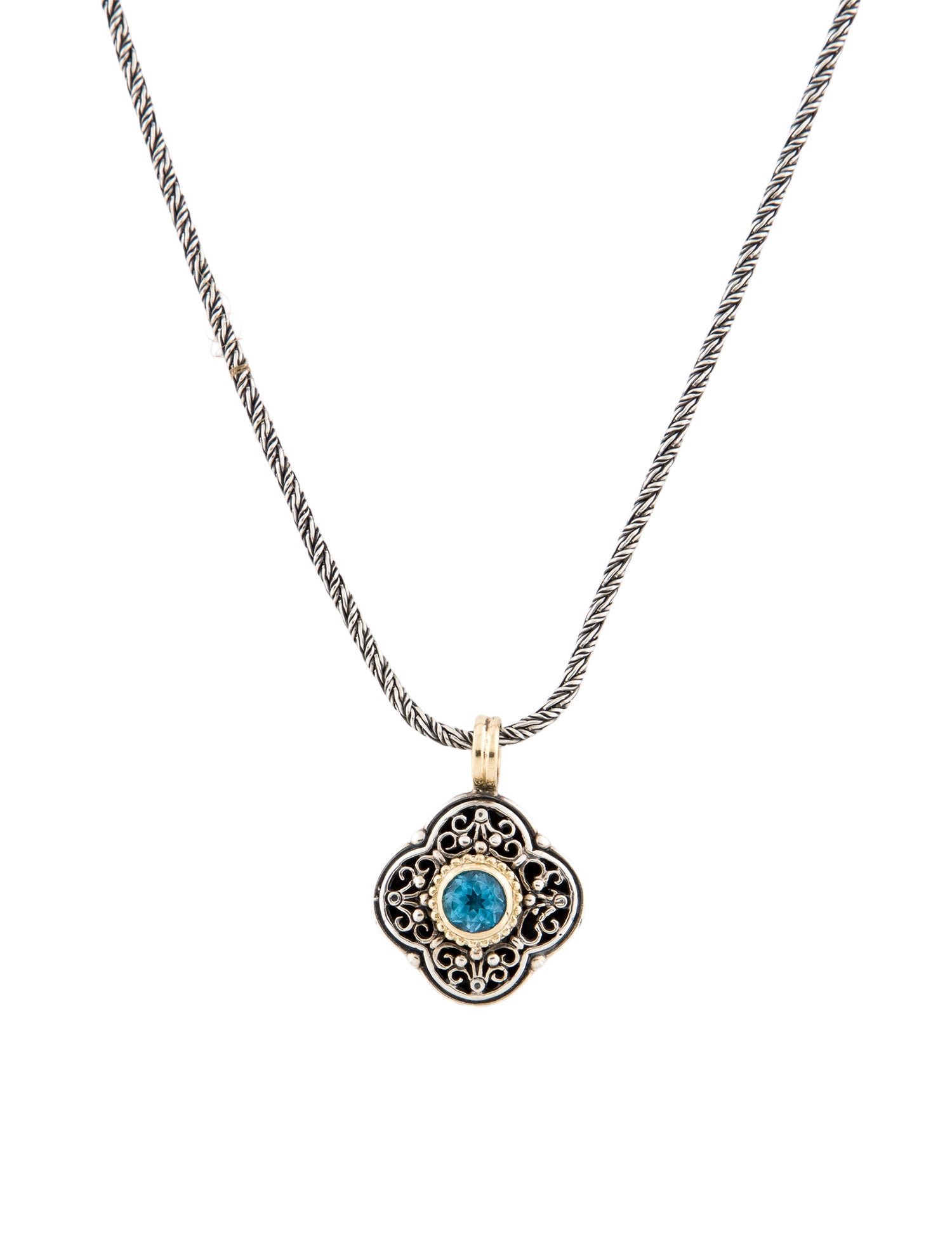 Konstantino Topaz Pendant Necklace