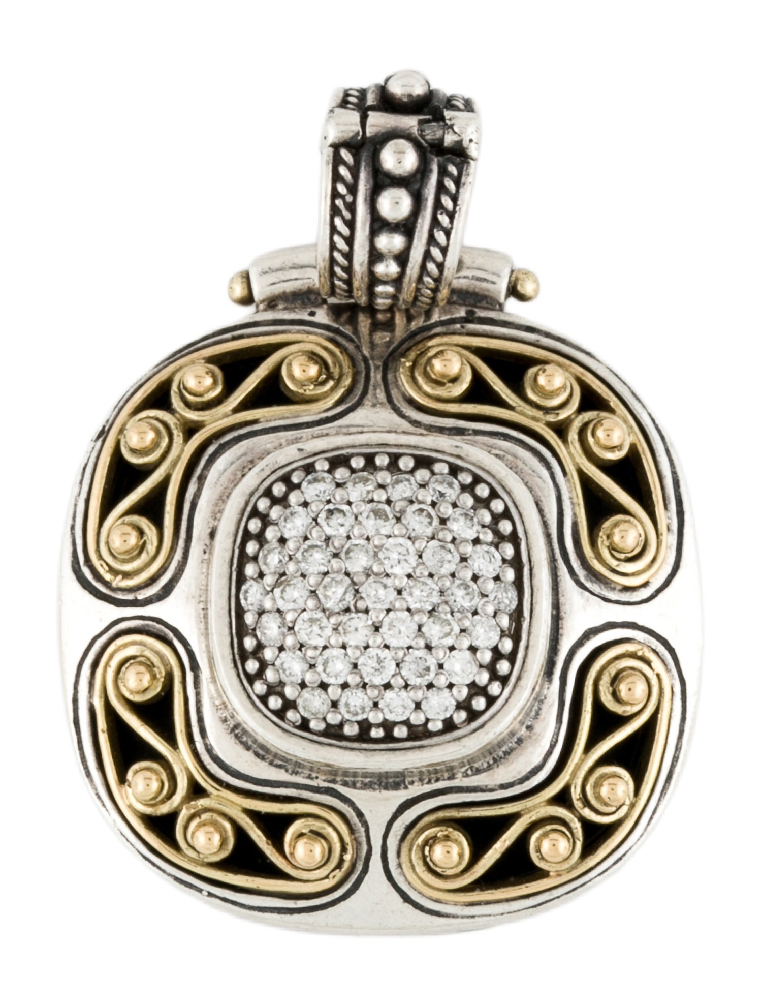 Konstantino Two-Tone Diamond Pendant