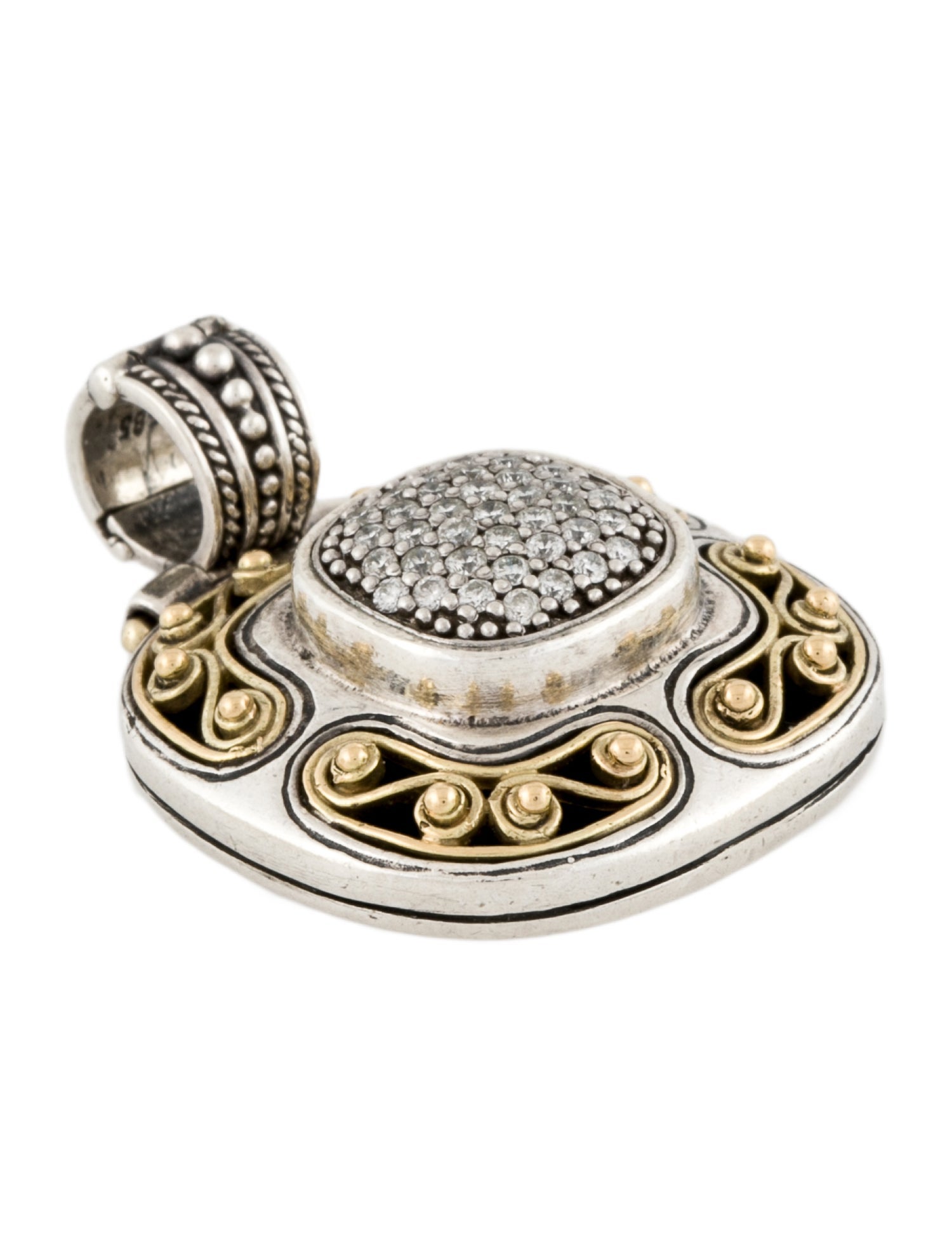 Konstantino Two-Tone Diamond Pendant