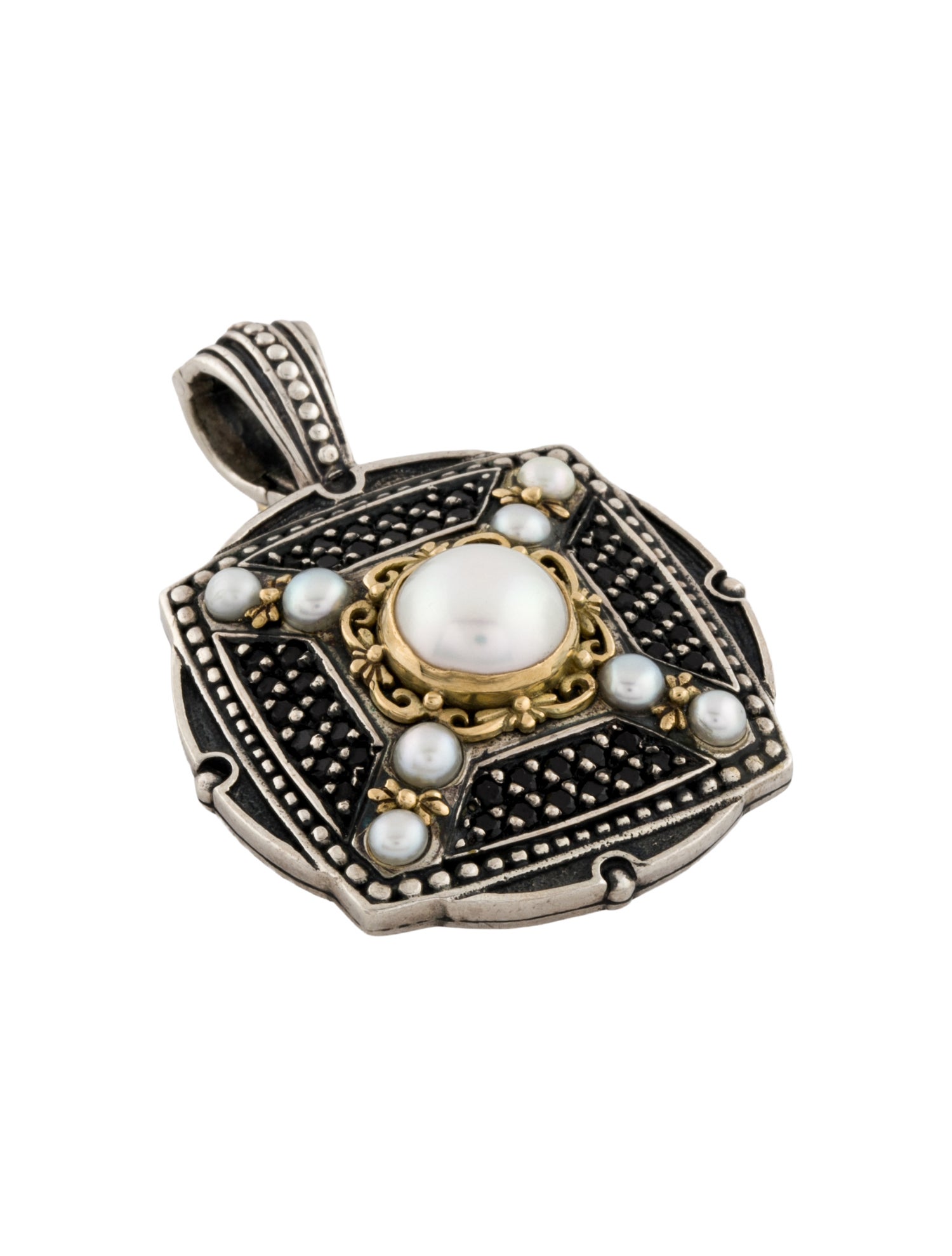 Konstantino Cultured Pearl & Spinel Pendant Enhancer