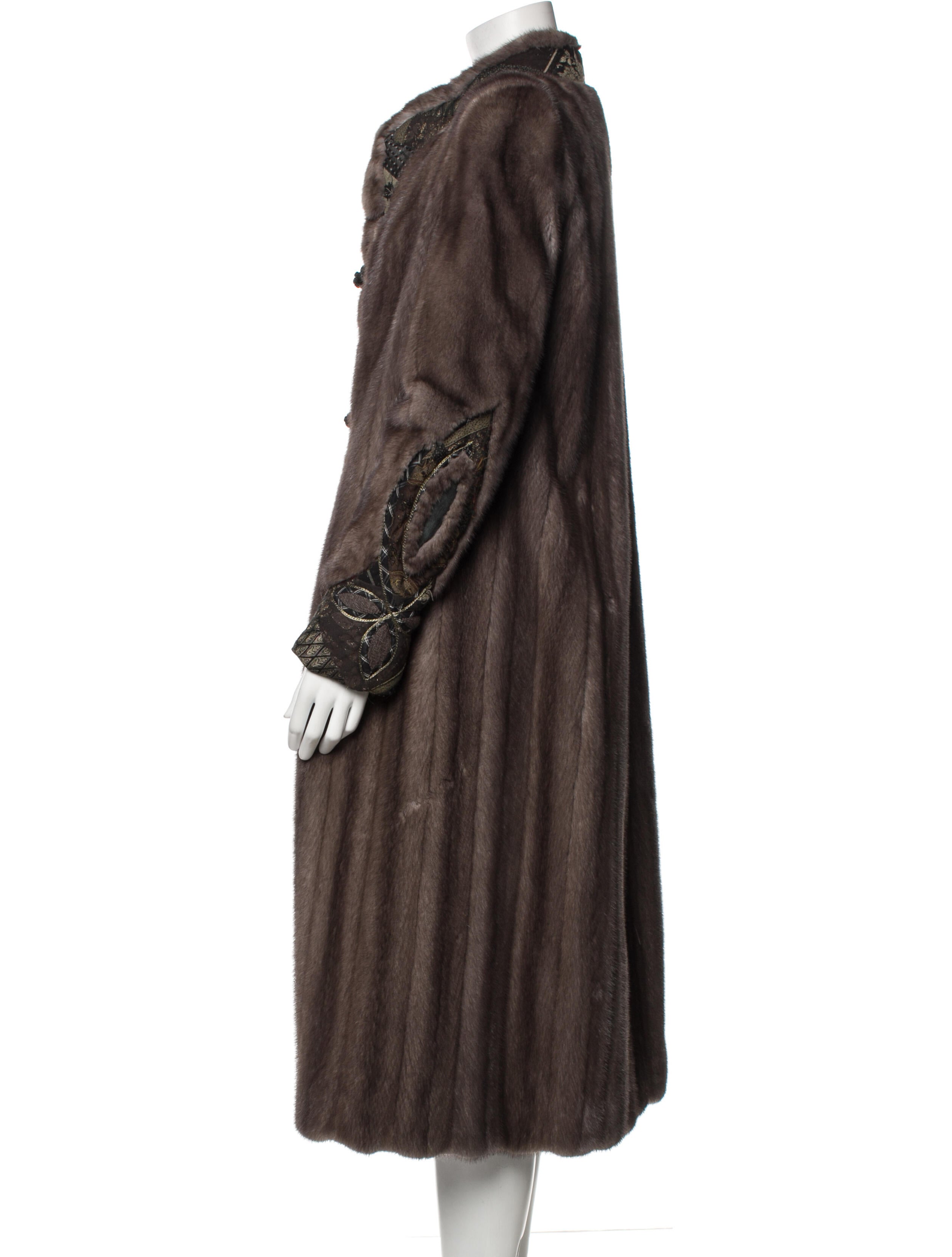 Koos Van Den Akker Vintage 1980's Fur Coat - Grey Coats, Clothing ...