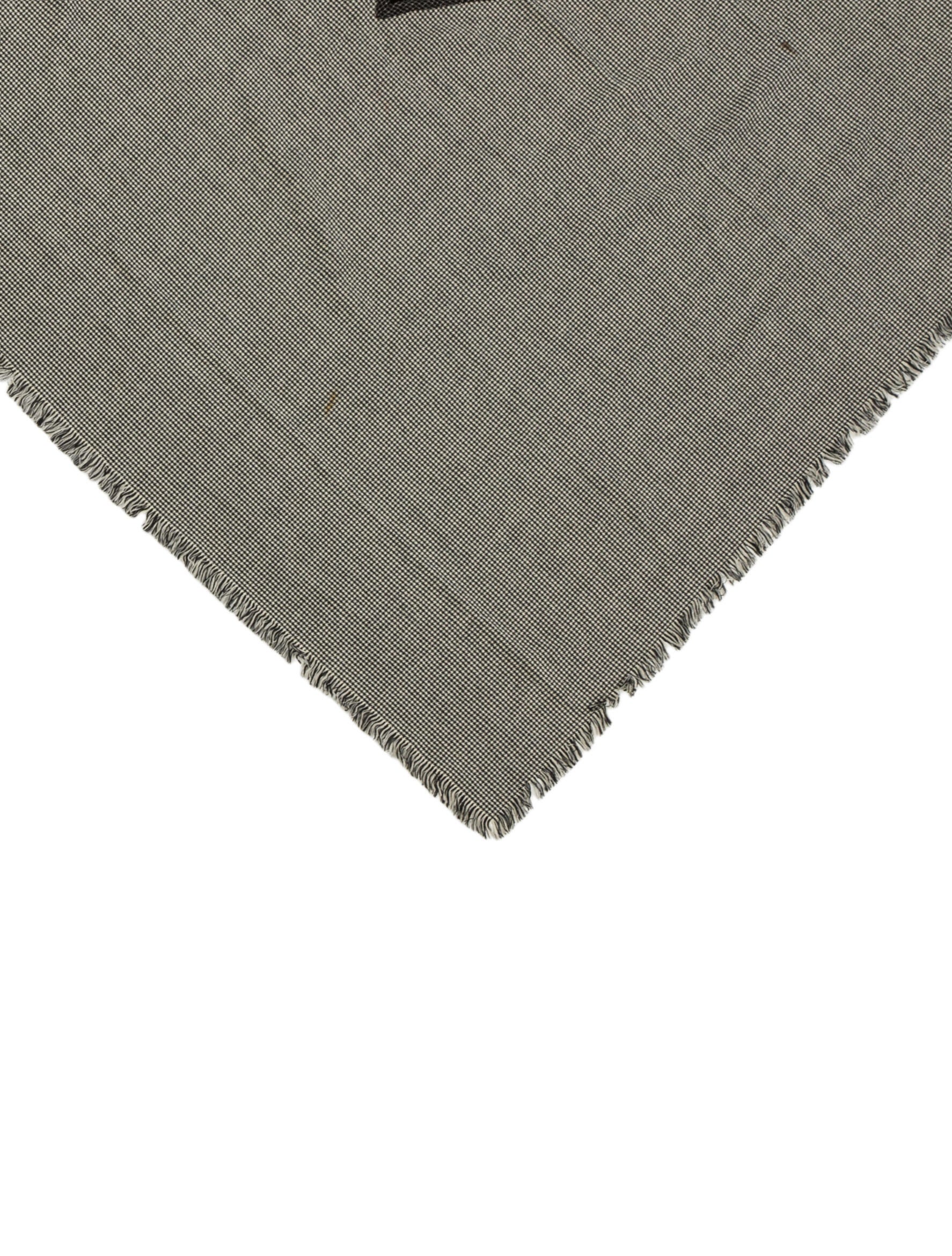 Koos Van Den Akker Lambswool Graphic Print Scarf