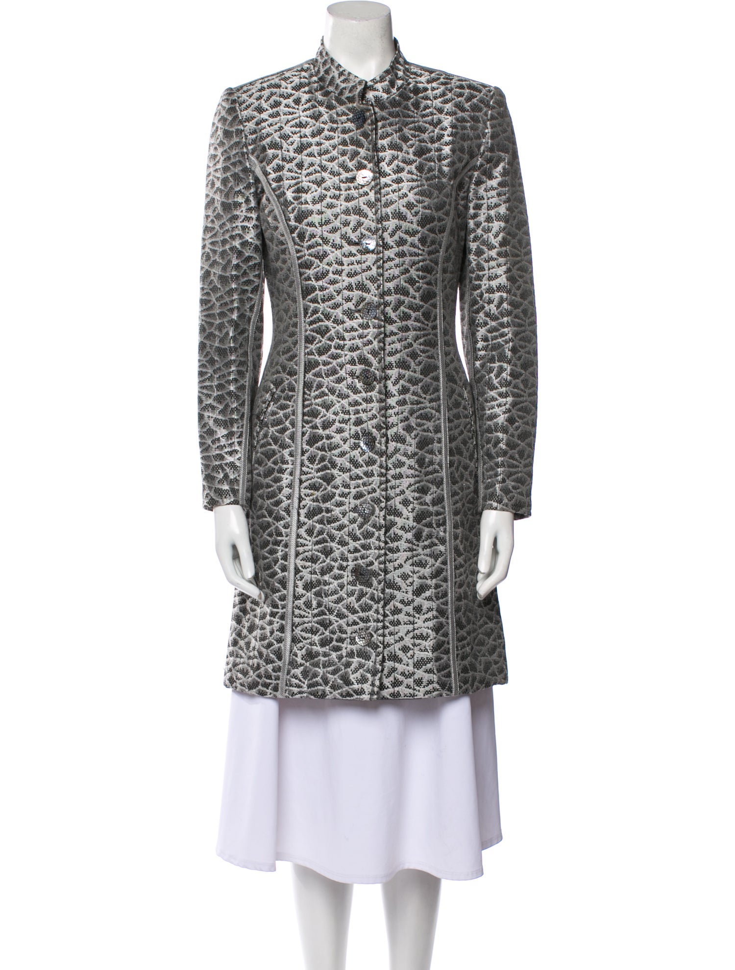 Koos Van Den Akker Printed Trench Coat