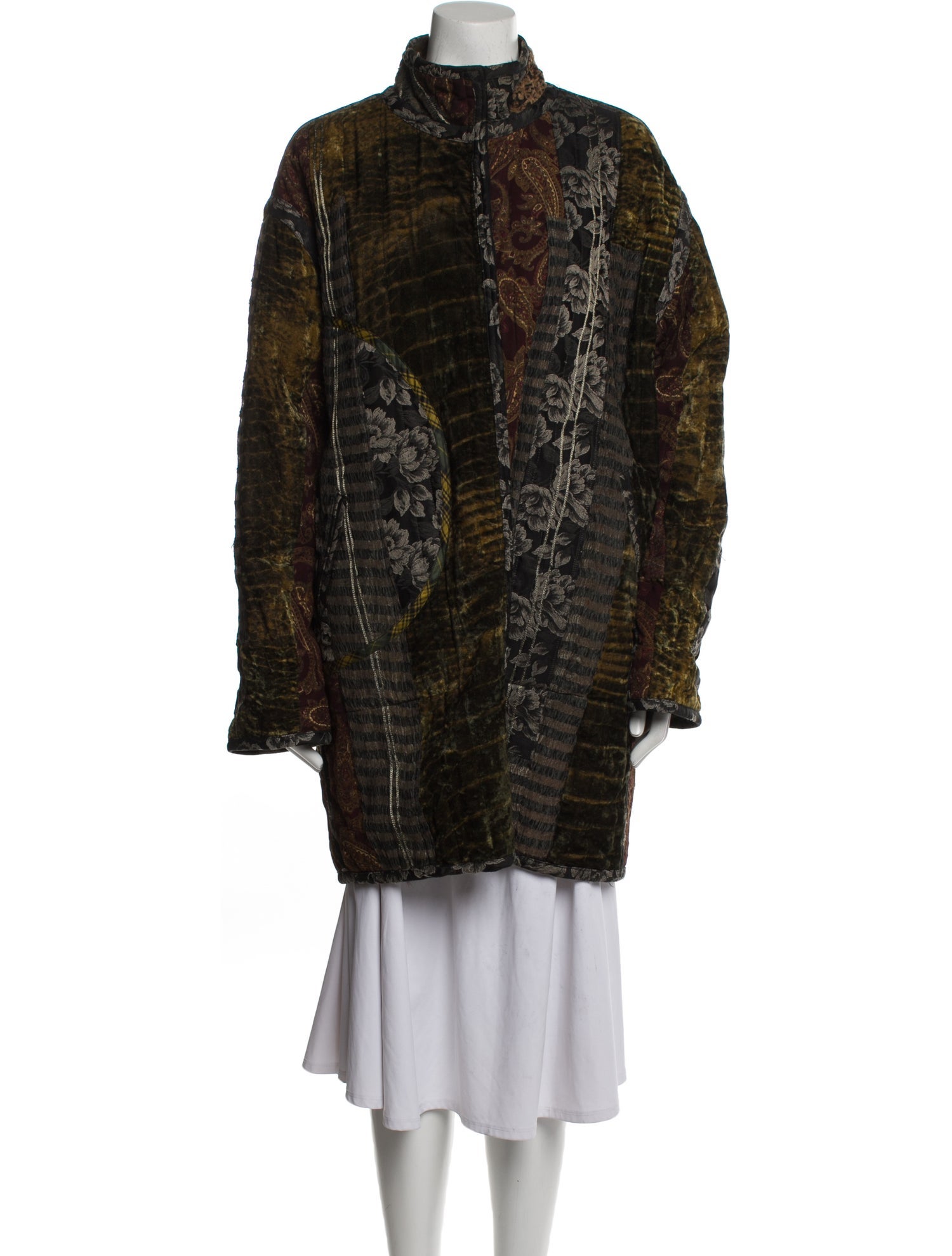 Koos Van Den Akker Vintage 1980's Faux Fur Coat