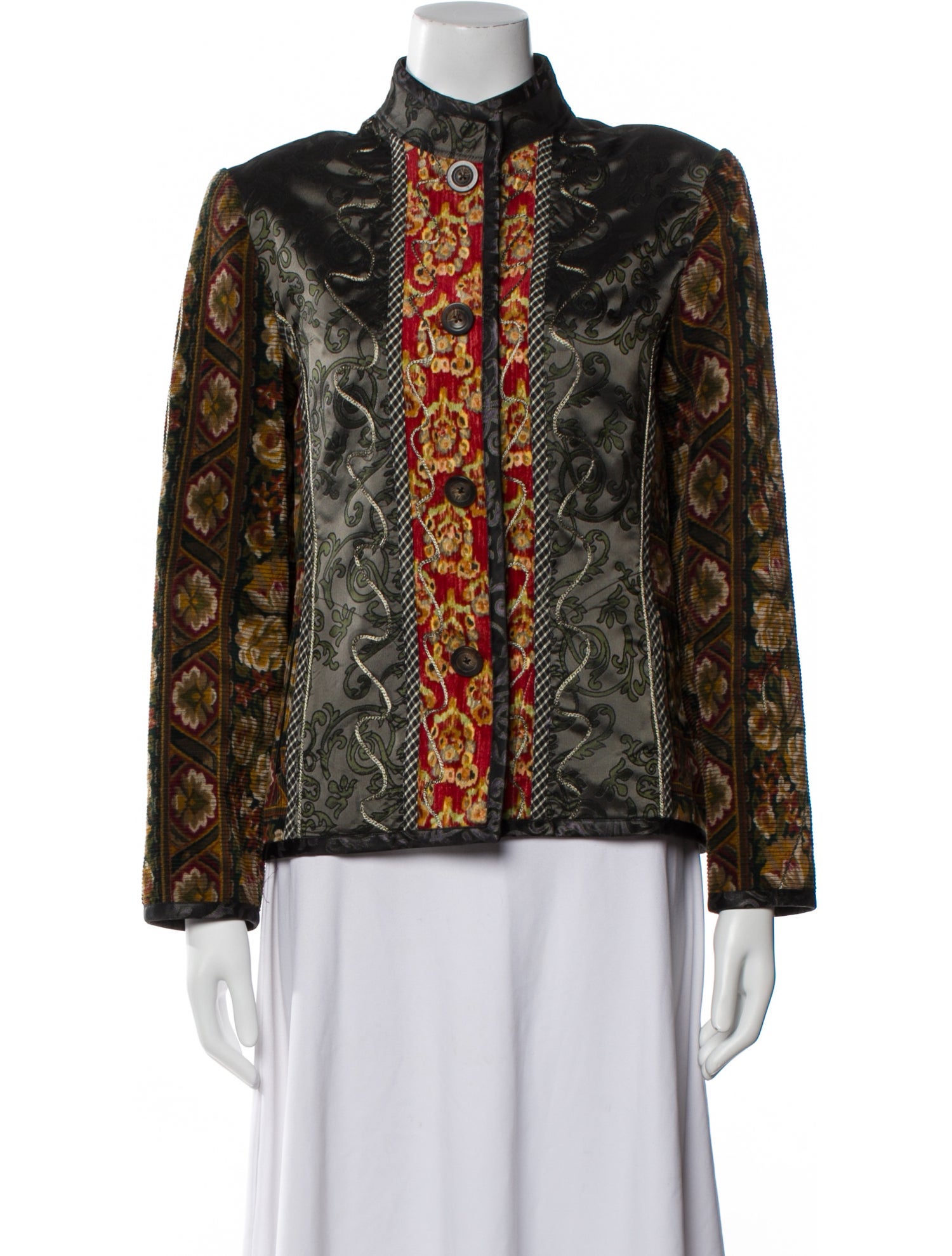 Koos Van Den Akker Jacquard Printed Evening Jacket