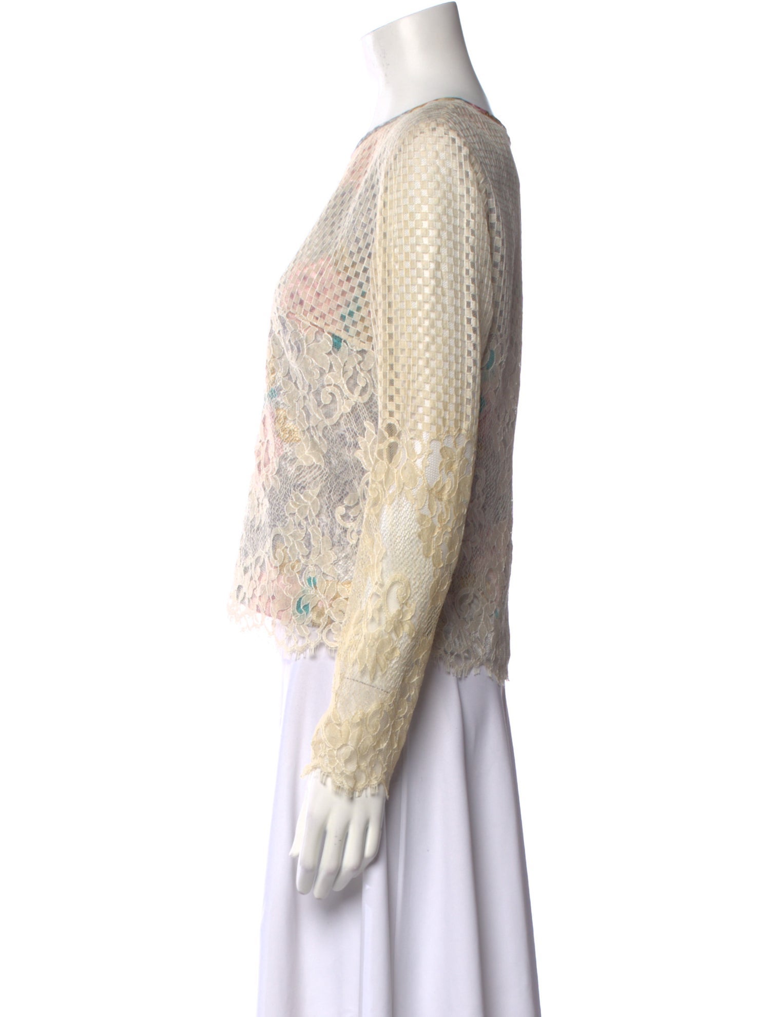 Koos Van Den Akker Lace Lace Pattern Top