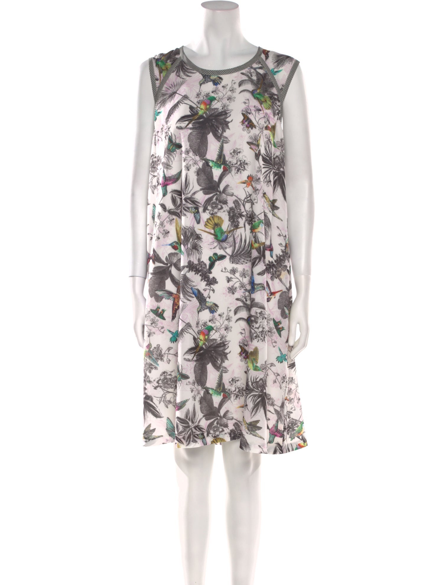 Koos Van Den Akker Silk Knee-Length Dress