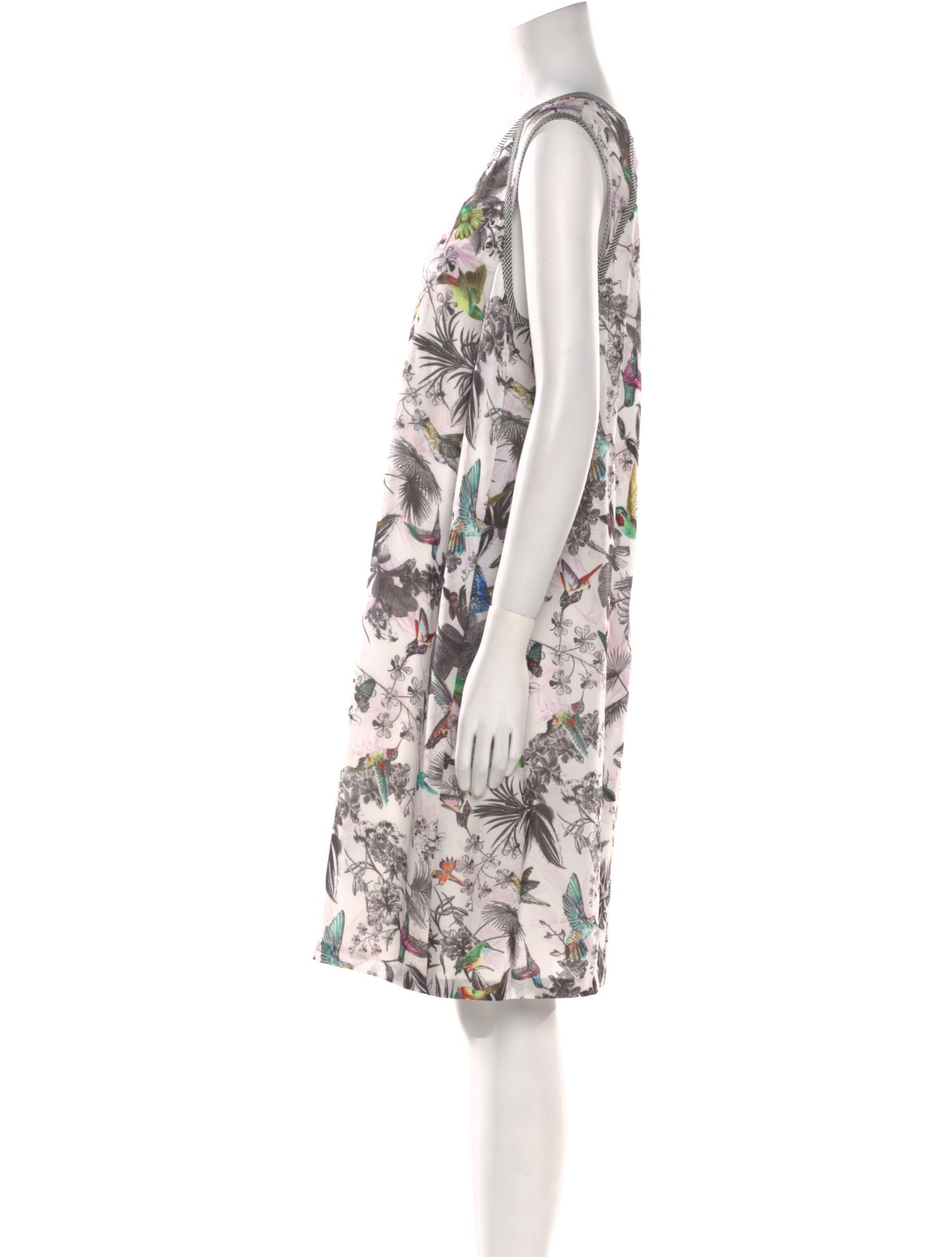 Koos Van Den Akker Silk Knee-Length Dress