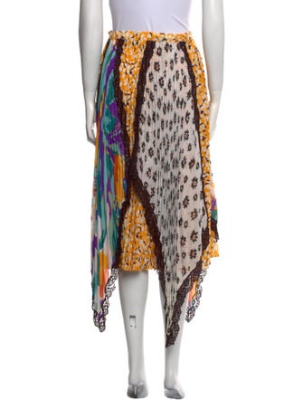 Koos Van Den Akker Printed Midi Length Skirt