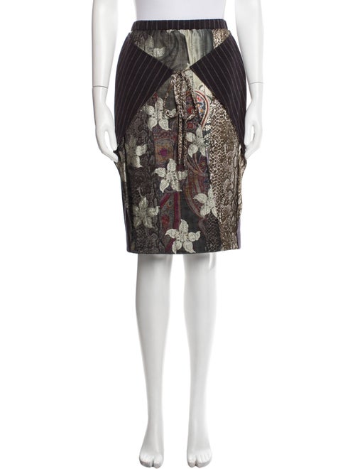 Koos Van Den Akker Wool Knee-Length Skirt