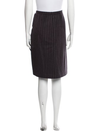 Koos Van Den Akker Wool Knee-Length Skirt