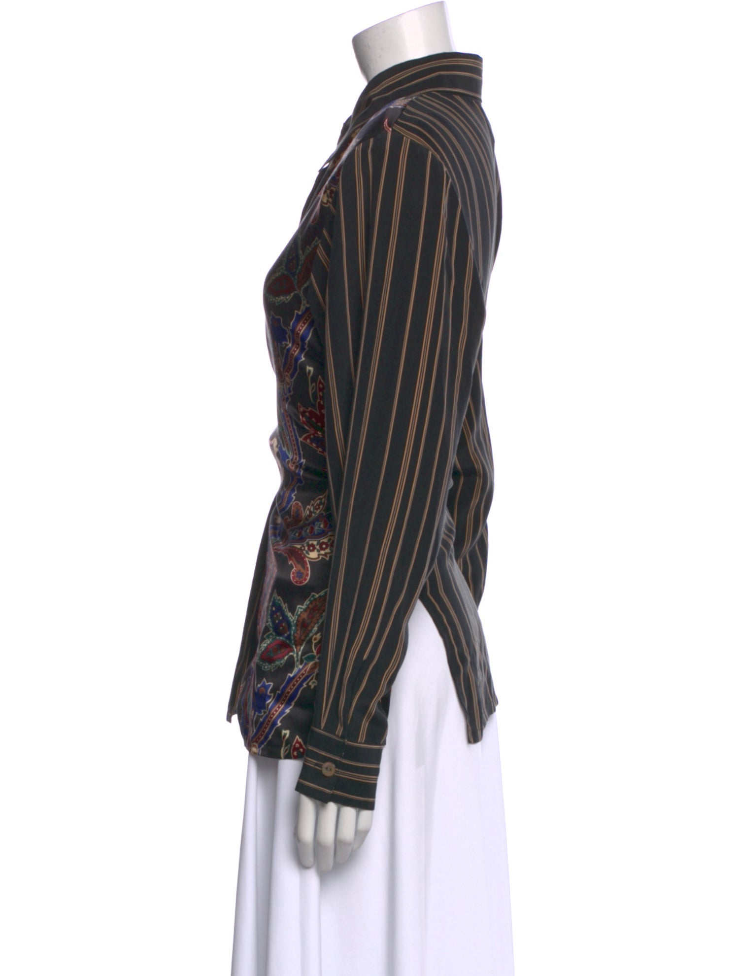 Koos Van Den Akker Silk Paisley Print Button-Up Top