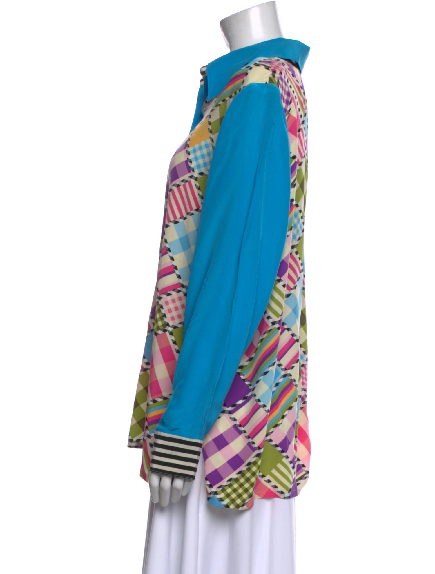 Koos Van Den Akker Silk Printed Button-Up Top